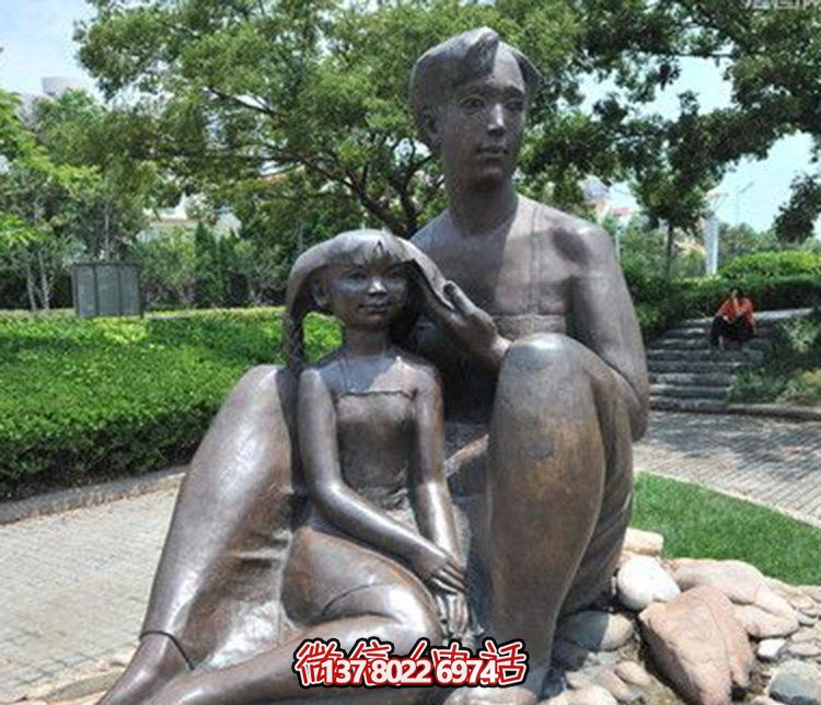 母女情深銅雕塑，傳承傳統(tǒng)文化