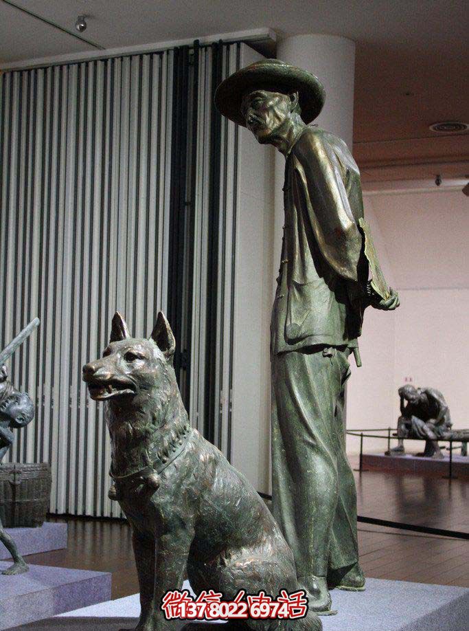 室內(nèi)裝飾玻璃鋼狼雕塑