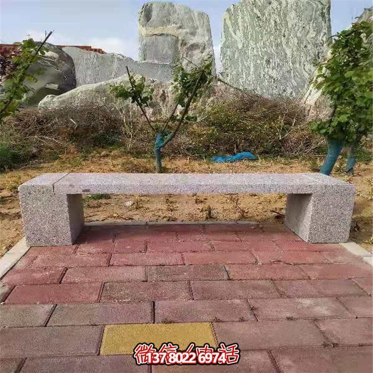 花崗巖長(zhǎng)形石凳，裝飾您的小區(qū)公園