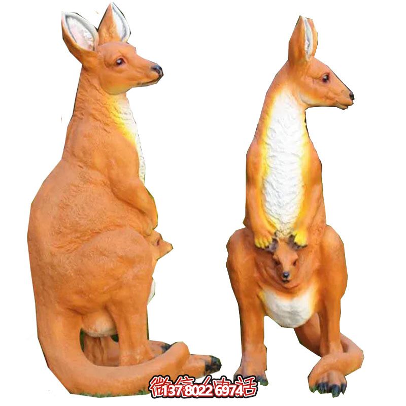 大型袋鼠雕塑，景觀完美打造公園景區(qū)