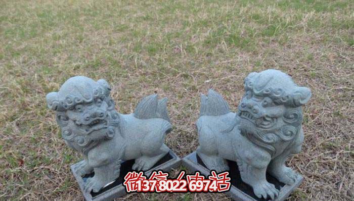 精美創(chuàng)意獅子大理石擺件，為戶(hù)外園林景觀增添更多美感