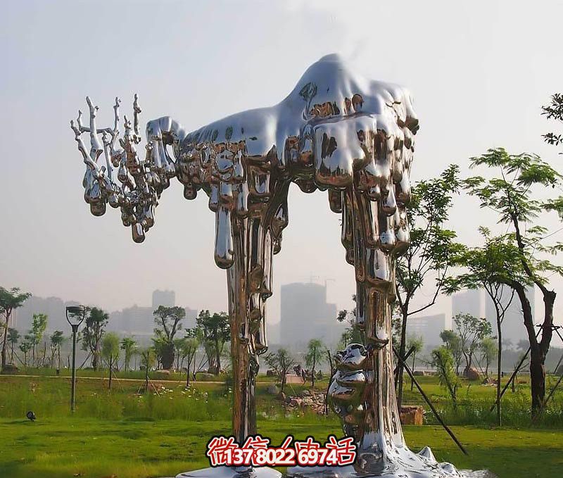 不銹鋼雕塑拱門——傳承抽象文化，融入人文精神