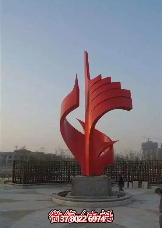 大型不銹鋼景觀雕塑，室外裝飾藝術(shù)精美