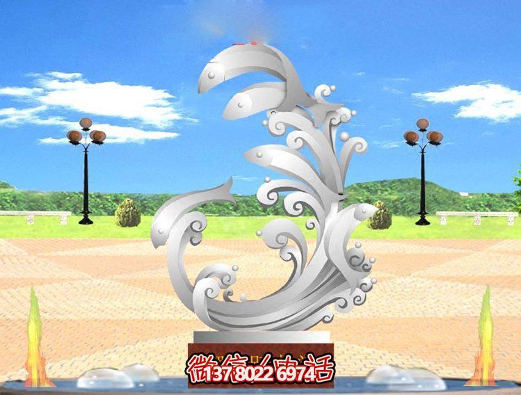 玻璃鋼雕塑魚躍龍門傳承古老傳統(tǒng)，展示創(chuàng)意美感