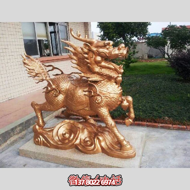 非凡精致的不銹鋼麒麟雕塑，裝點你的別墅庭院