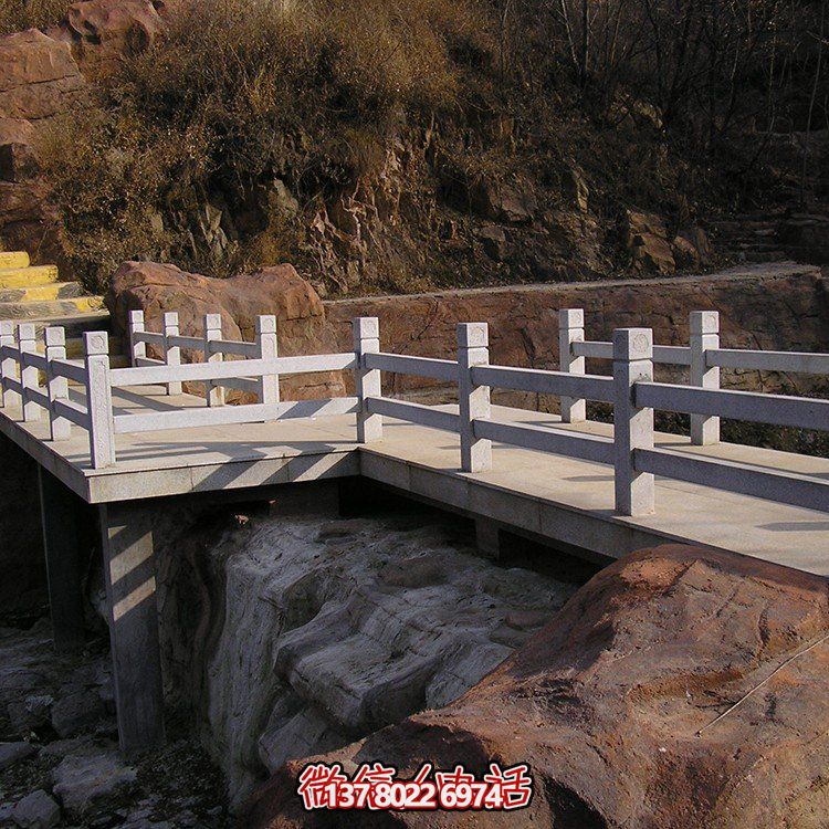 精致石磚制作的路橋、石欄桿及石欄