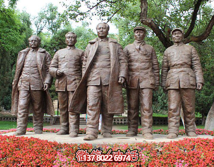 景區(qū)景點(diǎn)戶(hù)外玻璃鋼仿銅毛主席人物景觀