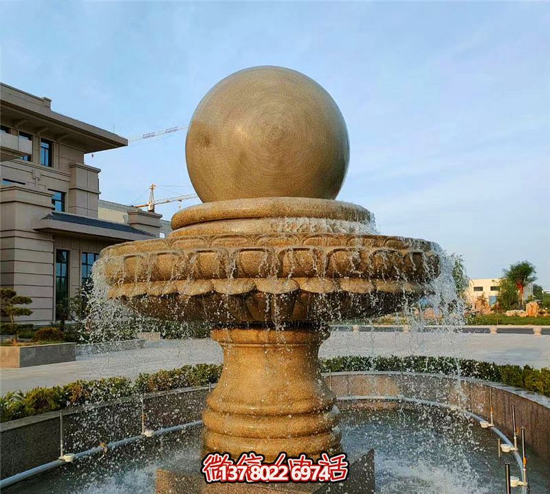小區(qū)風水球大理石噴泉雕塑 小區(qū)風水球大理石噴泉雕塑