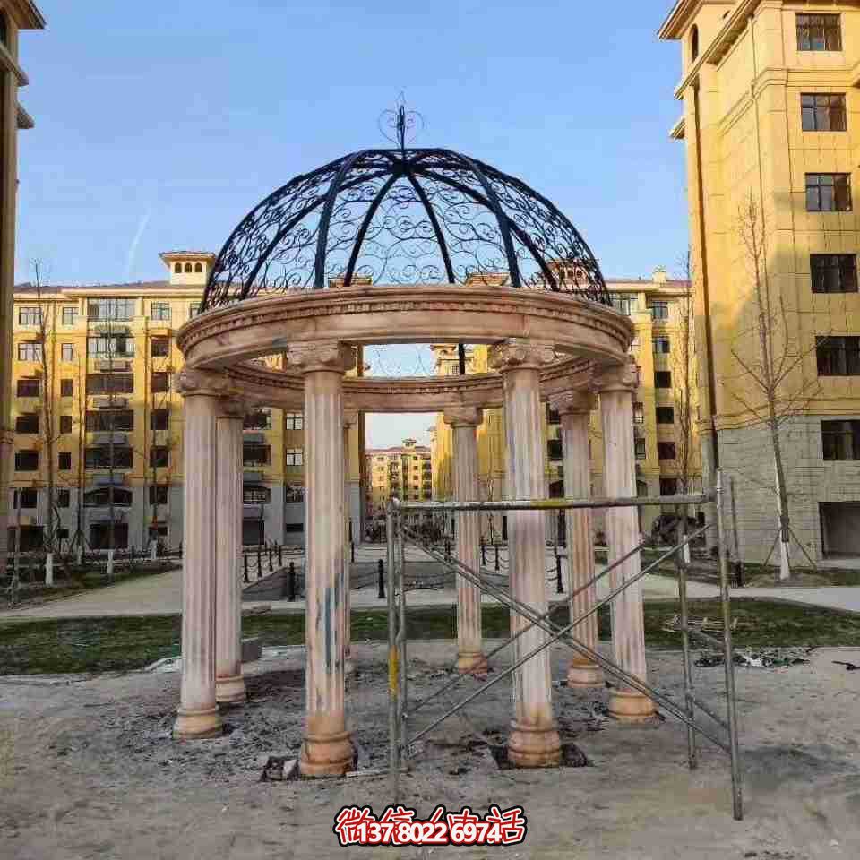 廣場小區(qū)裝飾擺放晚霞紅羅馬柱鐵藝鏤空歐式涼亭 廣場小區(qū)裝飾擺放晚霞紅羅馬柱鐵藝鏤空歐式涼亭