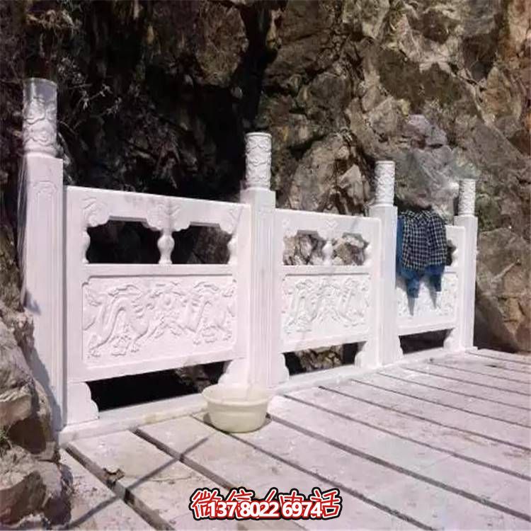 大理石石雕戶(hù)外園林景觀護(hù)欄雕塑