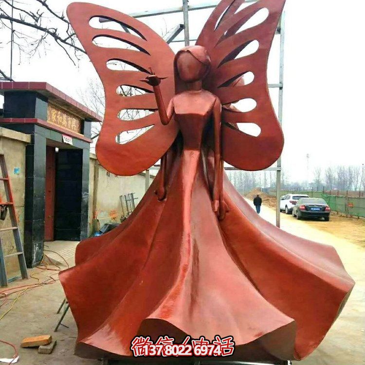 大型不銹鋼人物雕塑抽象公園廣場(chǎng)景觀擺件