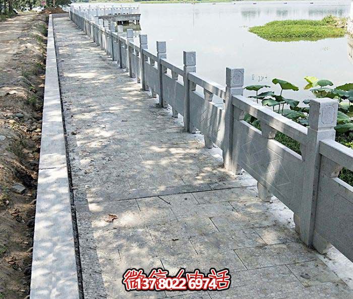 農(nóng)場(chǎng)池塘道路青石雕刻防護(hù)欄桿 農(nóng)場(chǎng)池塘道路青石雕刻防護(hù)欄桿