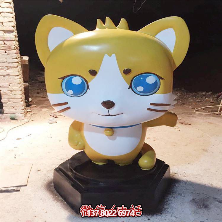 卡通動(dòng)物雕塑商場(chǎng)玻璃鋼美陳擺件