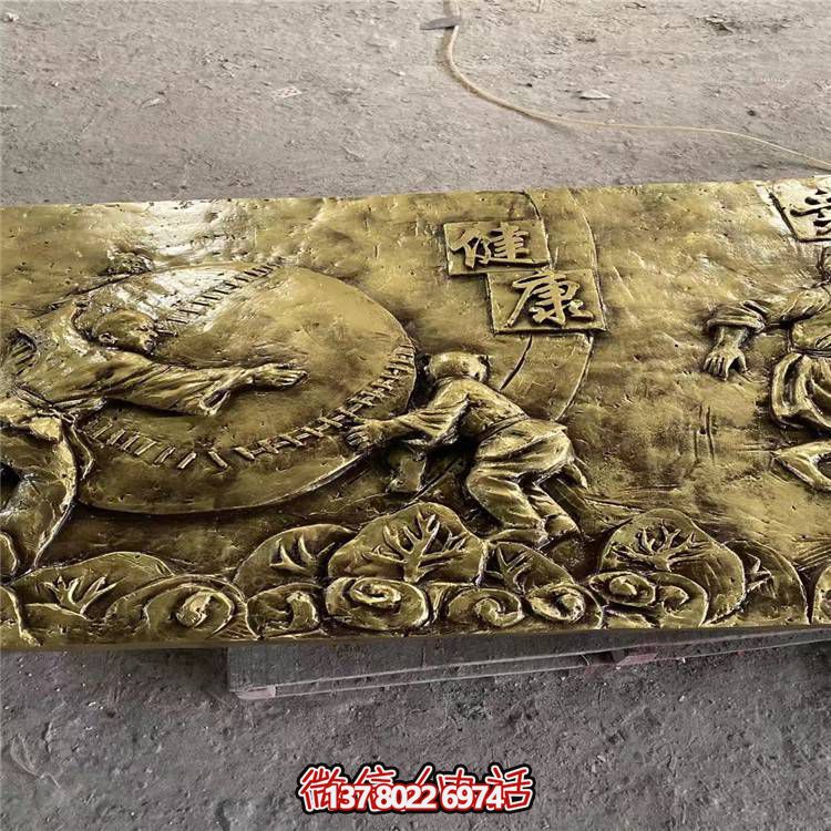 銅雕園林庭院景觀(guān)影壁雕塑