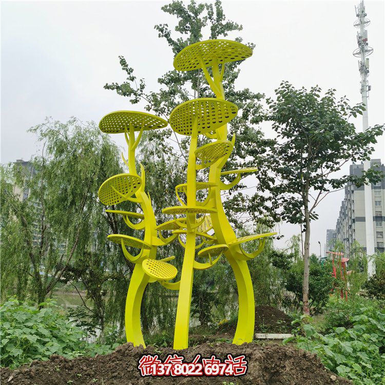 不銹鋼抽象樹(shù)，網(wǎng)狀樹(shù)葉樹(shù)冠