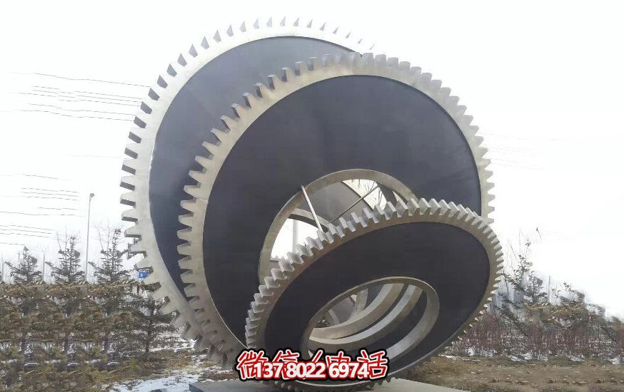 公園廣場(chǎng)創(chuàng)意抽象不銹鋼齒輪雕塑 公園廣場(chǎng)創(chuàng)意抽象不銹鋼齒輪雕塑