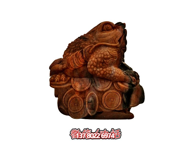 室內擺放的玻璃鋼創(chuàng)意金蟾雕塑