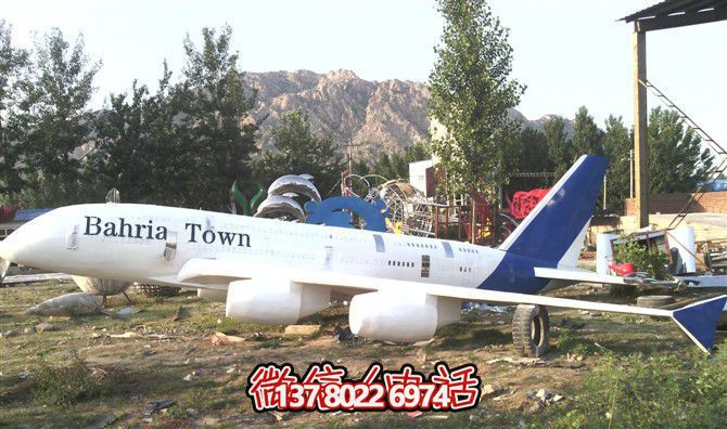 公園草坪創(chuàng)意彩繪玻璃鋼工藝品飛機(jī)雕塑 公園草坪創(chuàng)意彩繪玻璃鋼工藝品飛機(jī)雕塑