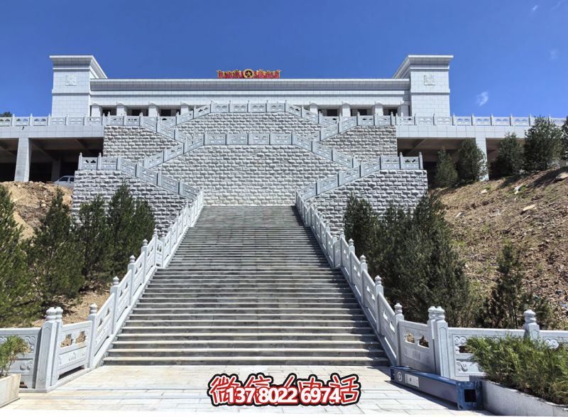 花崗巖露臺(tái)石雕步梯、欄桿欄板