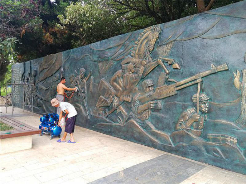 抗戰(zhàn)人物銅浮雕墻壁畫(huà) 抗戰(zhàn)人物銅浮雕墻壁畫(huà)